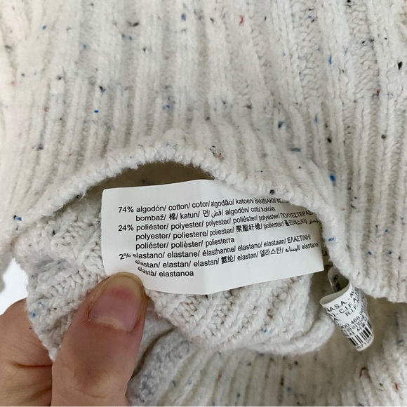 Pull & Bear Cream Confetti Knit Sweater - Picture 3 of 6